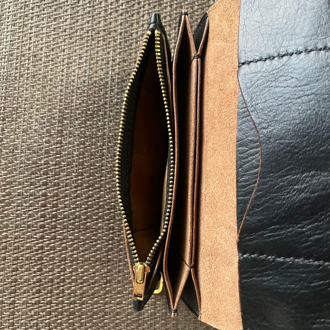 MARYAM ホースフロント ロングトラッカーウォレット 茶芯 - メルカリ