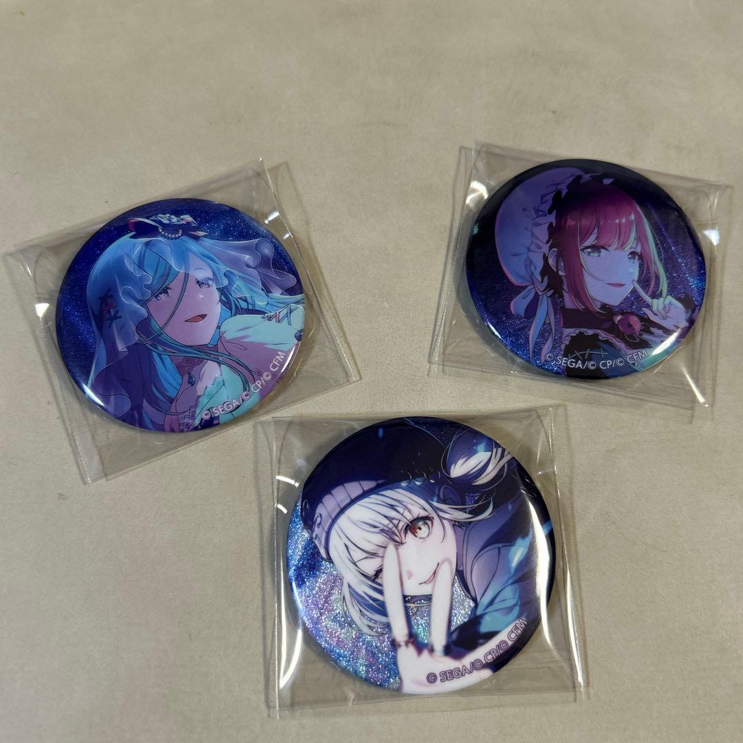 プロセカ グリッター缶バッジ 48A 日野森雫 望月穂波 小豆沢こはね