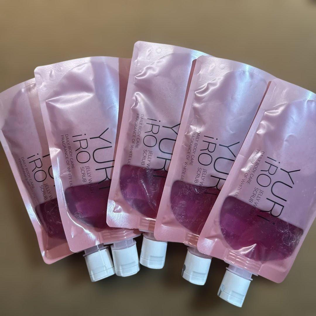 新品未開封　YURI iRO ユリイロ　ボディスクラブ　200ml×5袋