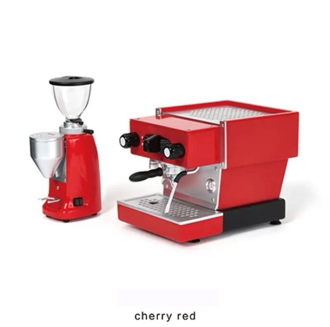 ミニチュア コーヒーマシン エスプレッソマシン チェリーレッド ドール