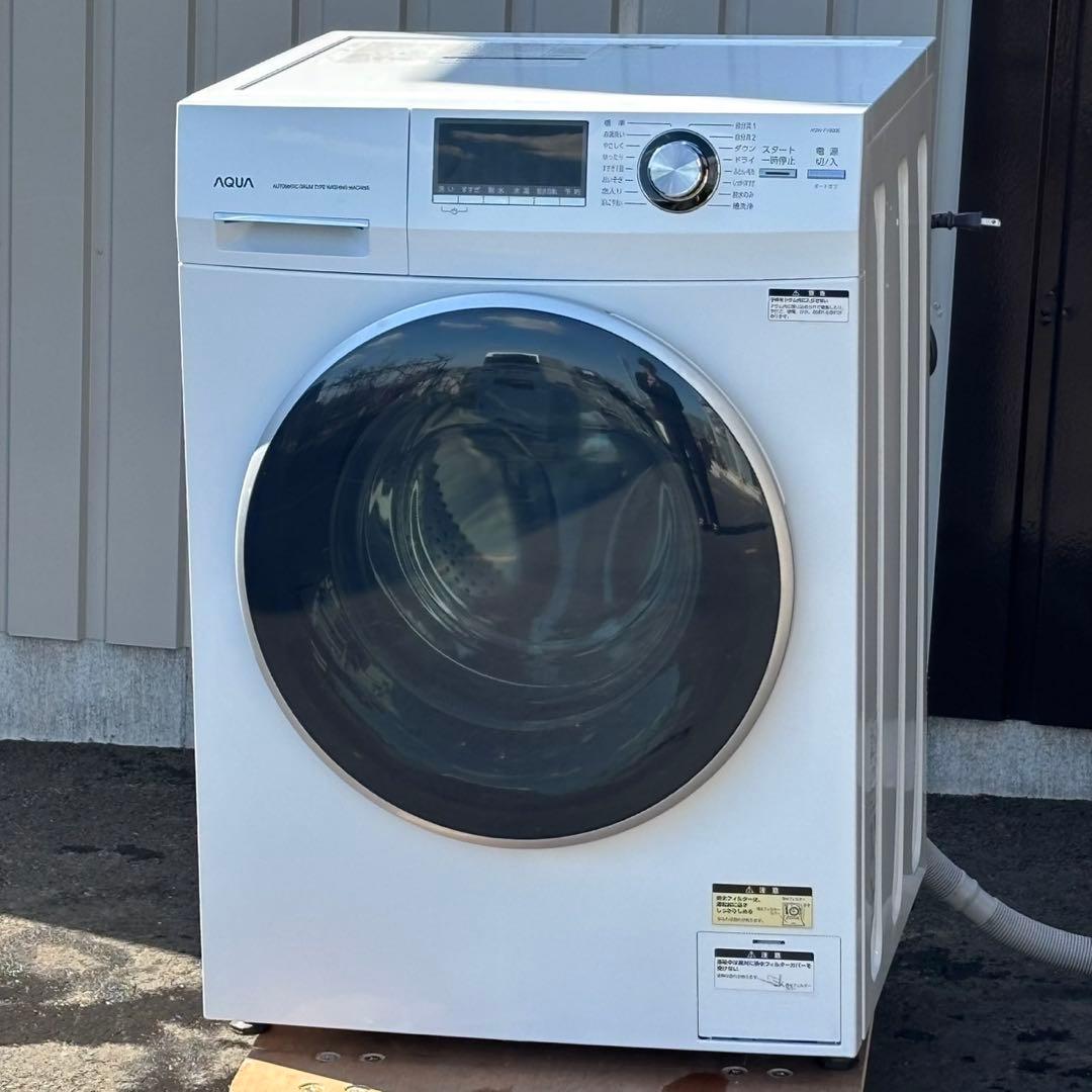 ♪送料込！設置対応◎2022AQUA 8kgドラム式洗濯機 AQW-FV800E