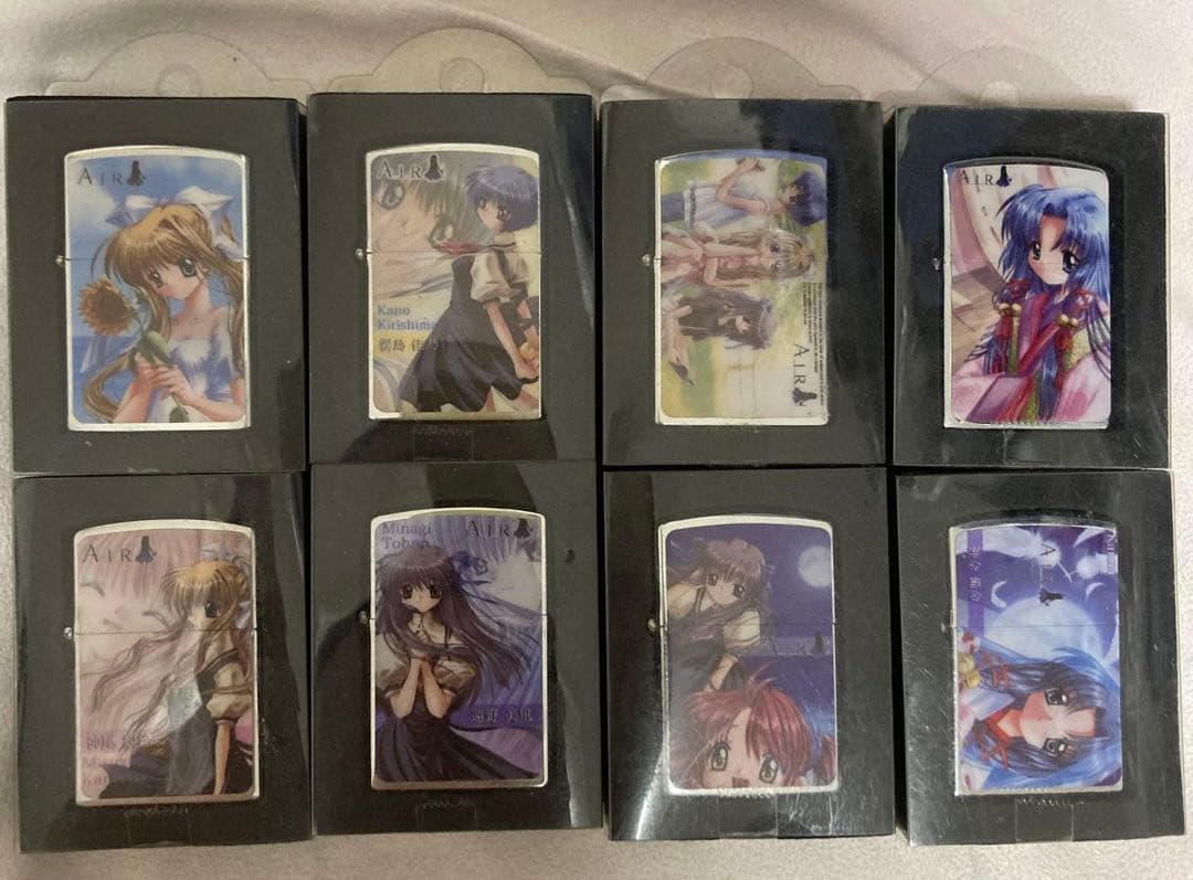 AIR ZIPPO型 オイルライター 8個 神尾観鈴 神奈備命 遠野美凪など