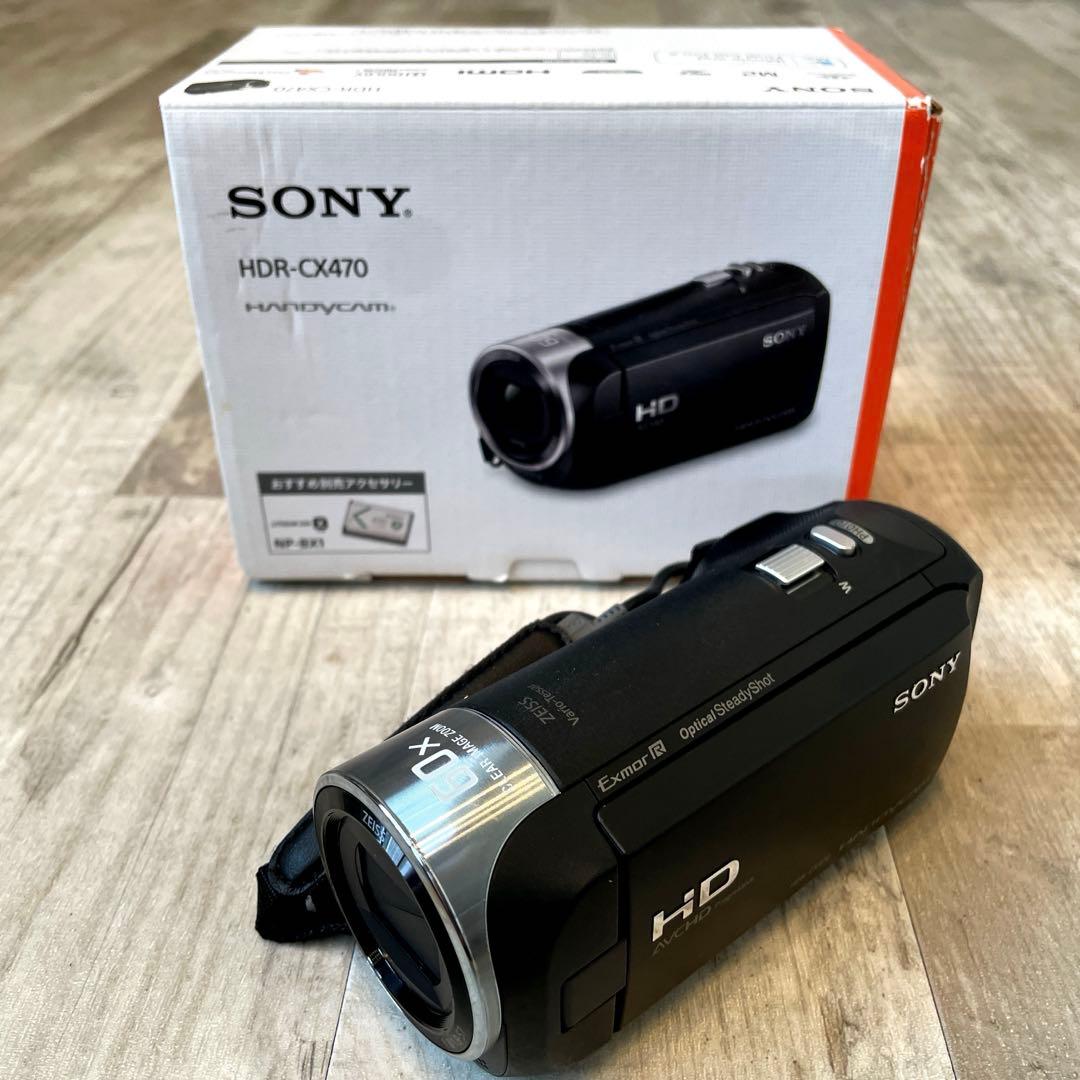 SONY HDR-CX470 ビデオカメラ＋microSDカード512MB