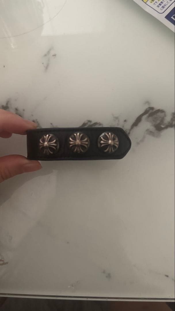 CHROME HEARTS クロムハーツ レザーブレスレット
