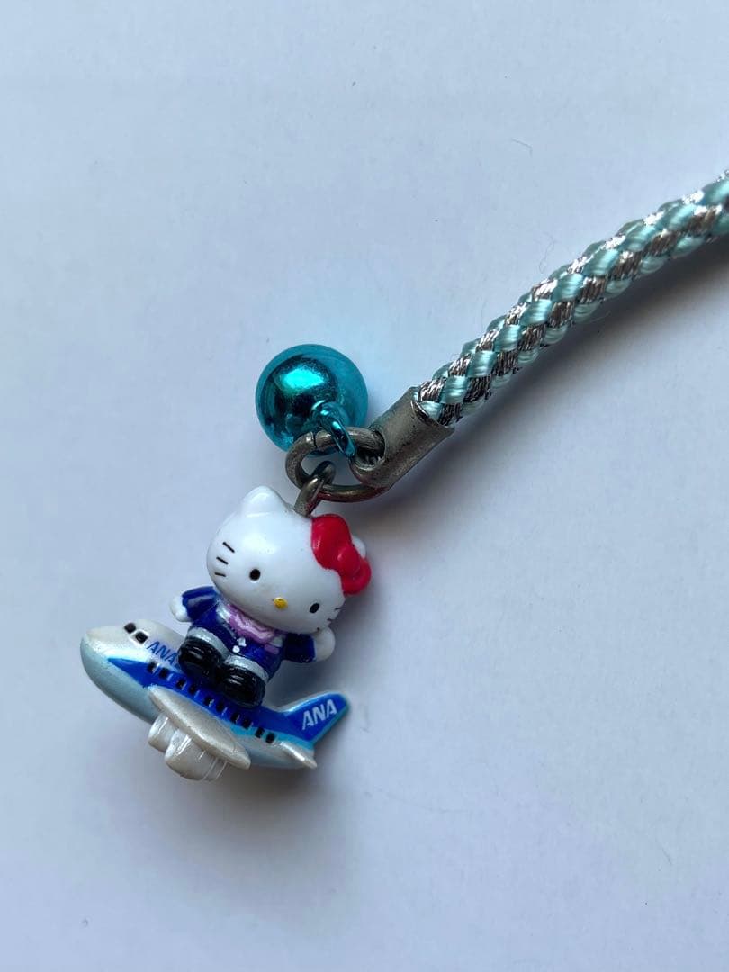 サンリオ ハローキティ 根付ストラップ ANA 希少 レトロ 限定 ねつけ
