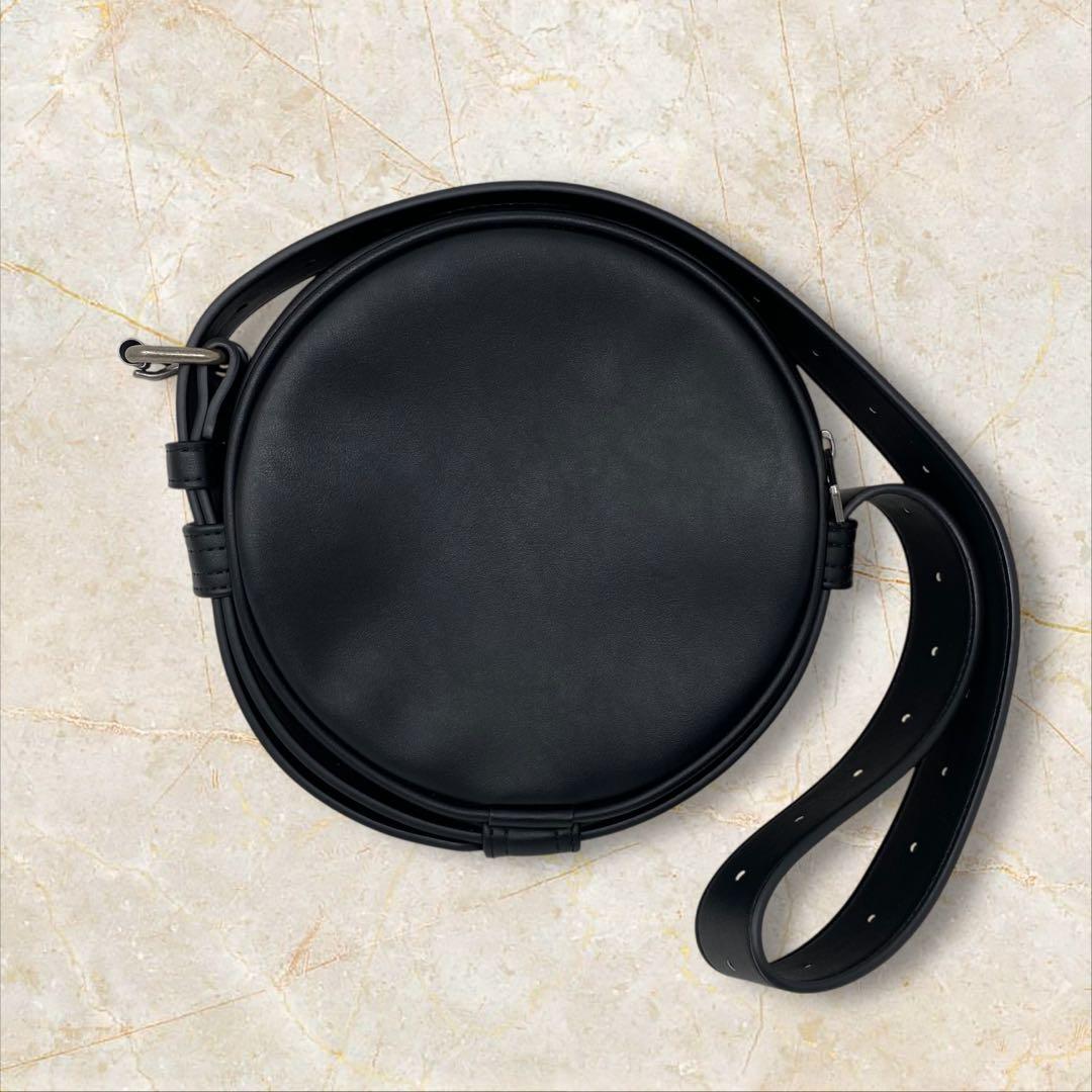 DIESEL ショルダーバッグ Dロゴエンボス ディーゼル ブラック サークル