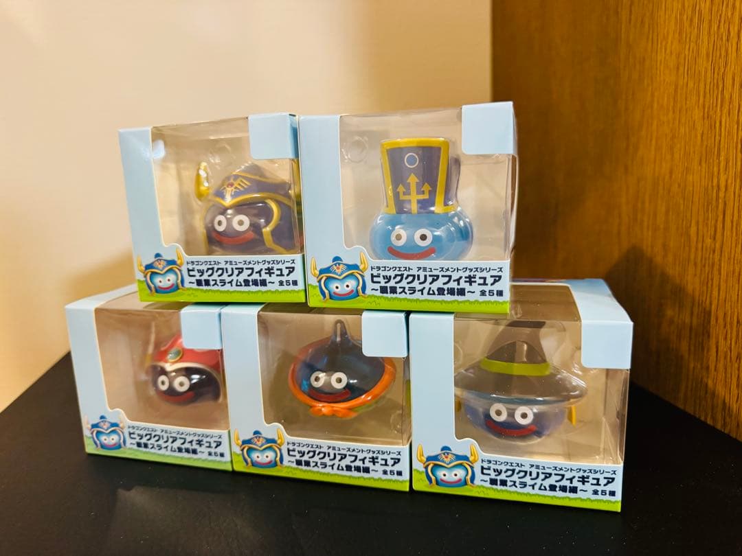 箱入り早い者勝ちドラクエ ビッグクリアフィギュア 職業スライム登場編 5点 タイトー（TAITO） ドラゴンクエスト AM ビッグクリアフィギュア 職業