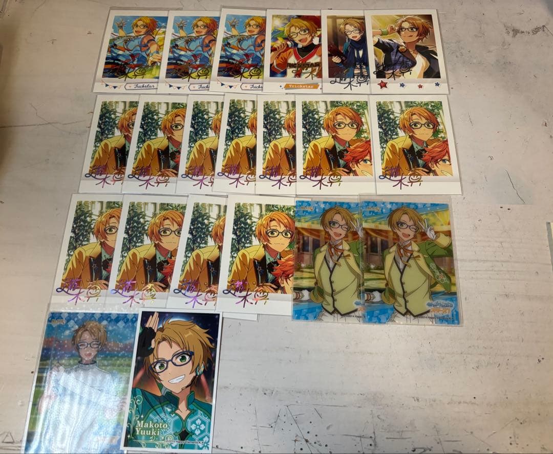 箔押し×17あんスタ 遊木真 ぱしゃこれ クリアカード系×3枚 計21枚