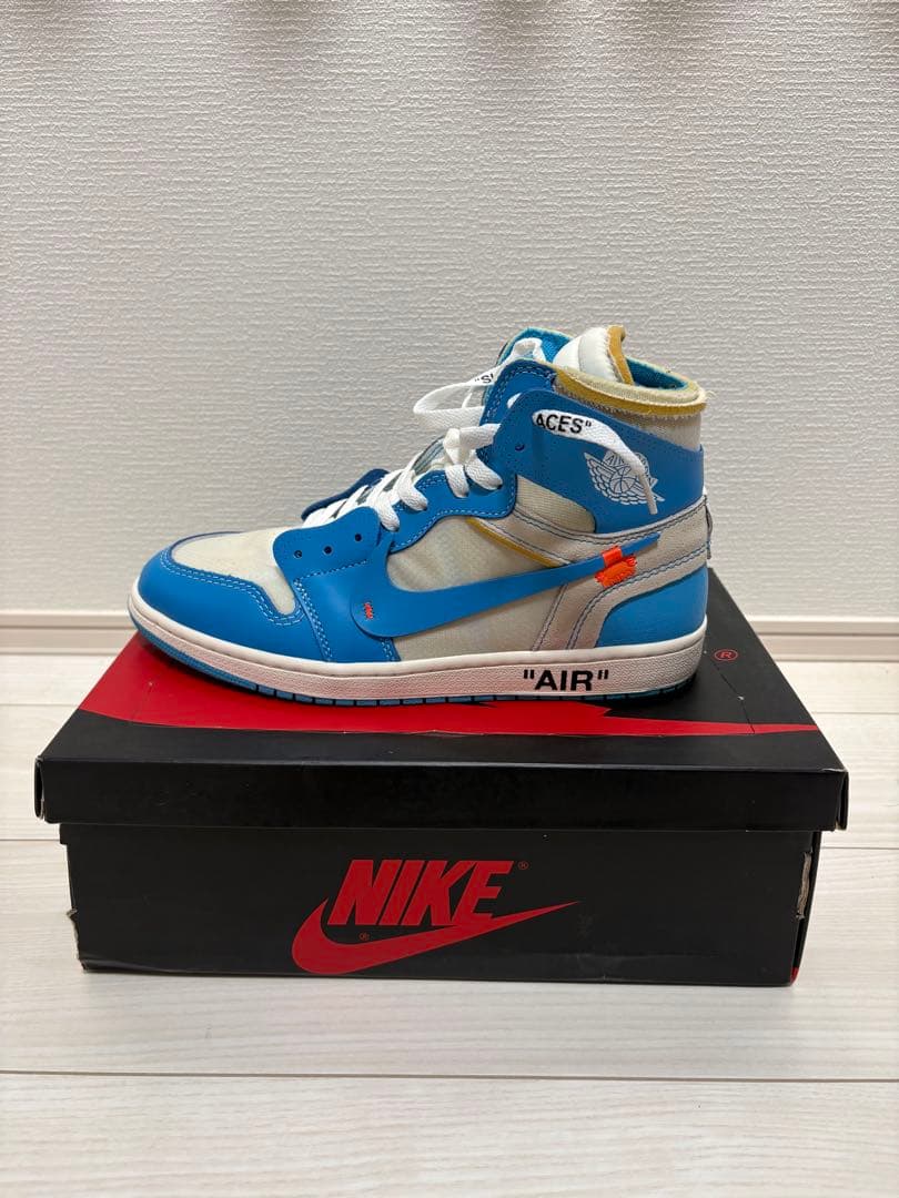 Nike Air Jordan 1 Off-White 青/白