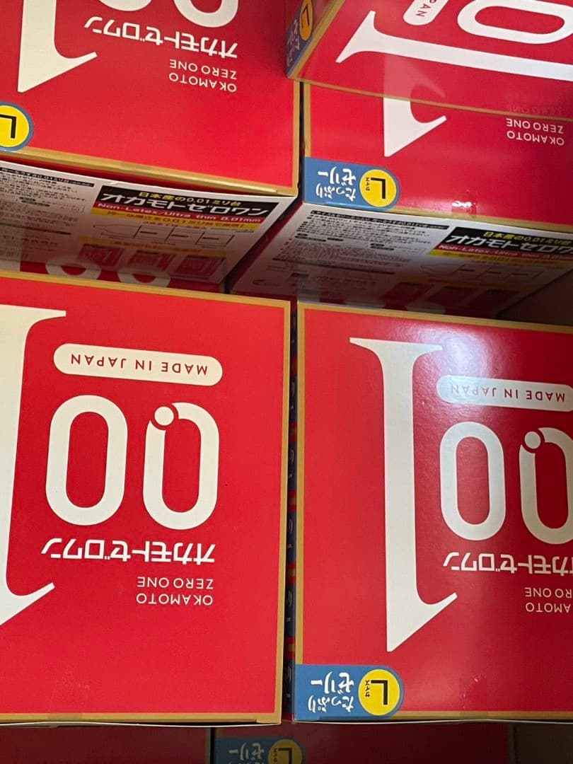 まとめ売りオカモト 0.01mm Lサイズ一箱3個入り12箱（１カートン）×９