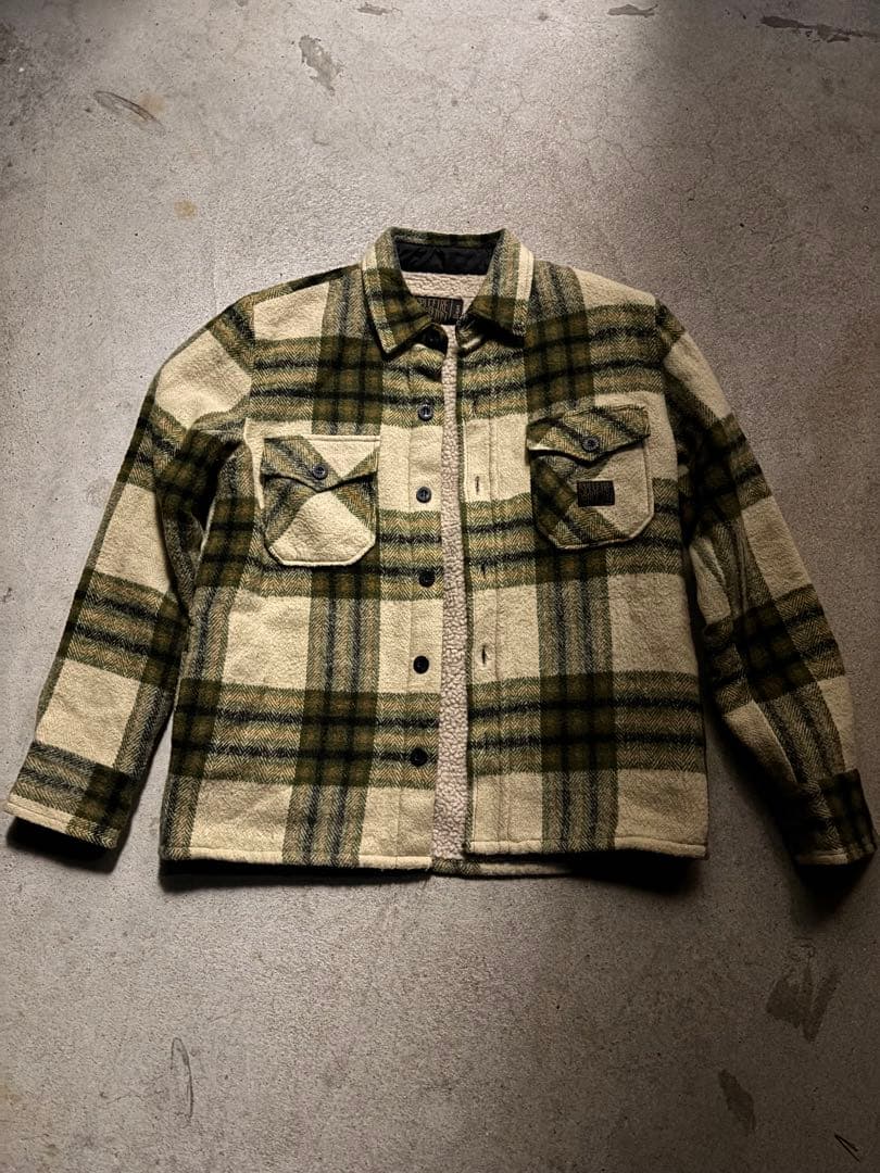 ネルシャツ裏起毛Sサイズ　ブリスクトン BRIXTON（ブリクストン） シャツ 長袖 ネルシャツ チェックシャツ