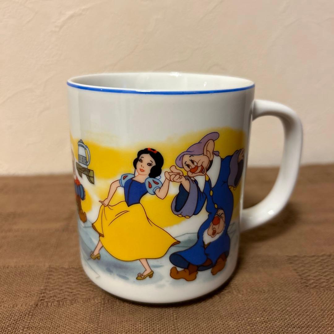 東京ディズニーランド】白雪姫と七人のこびと マグカップ(オマケ付き