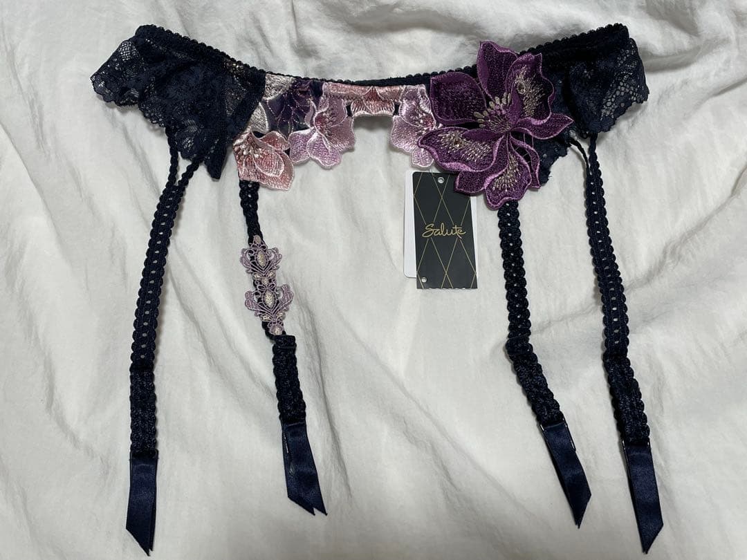 Salute 29g 店舗限定 サルート ガーターベルト ネイビー