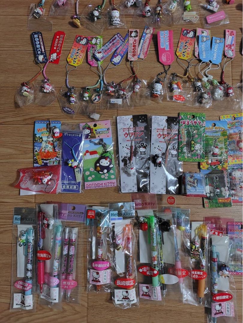 ハローキティ 根付け ストラップ チャーム ペン キーホルダー 240点 #12