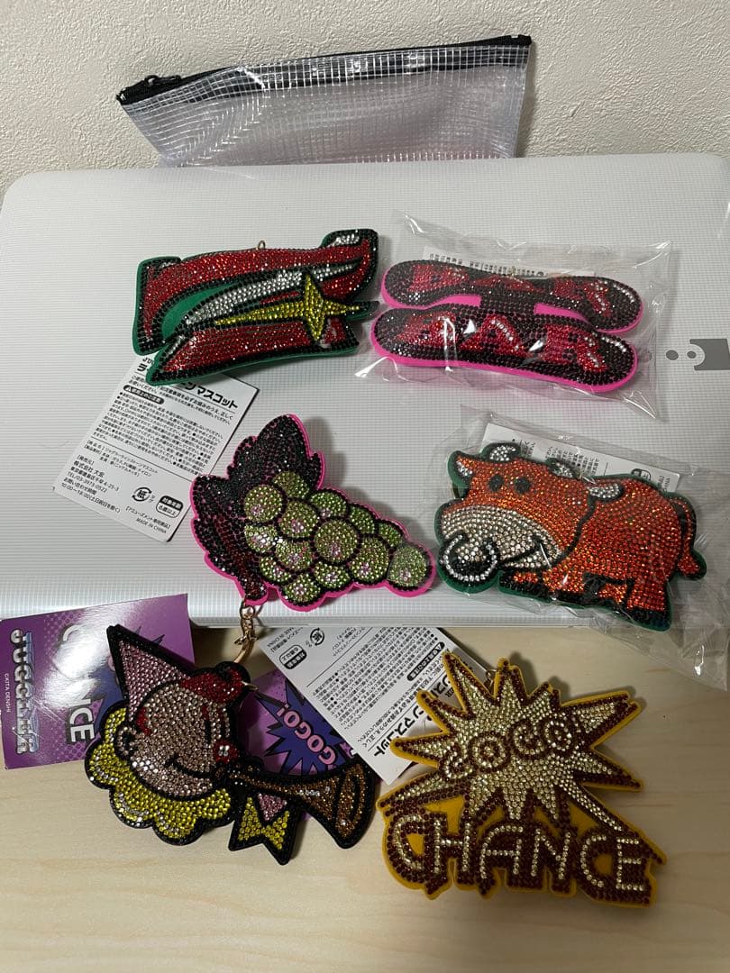 ジャグラー　スロット　キーホルダー　スワロスキー　キラキラ ジャグラー フラッシュキーホルダー / 光る GOGO ランプ パチスロ