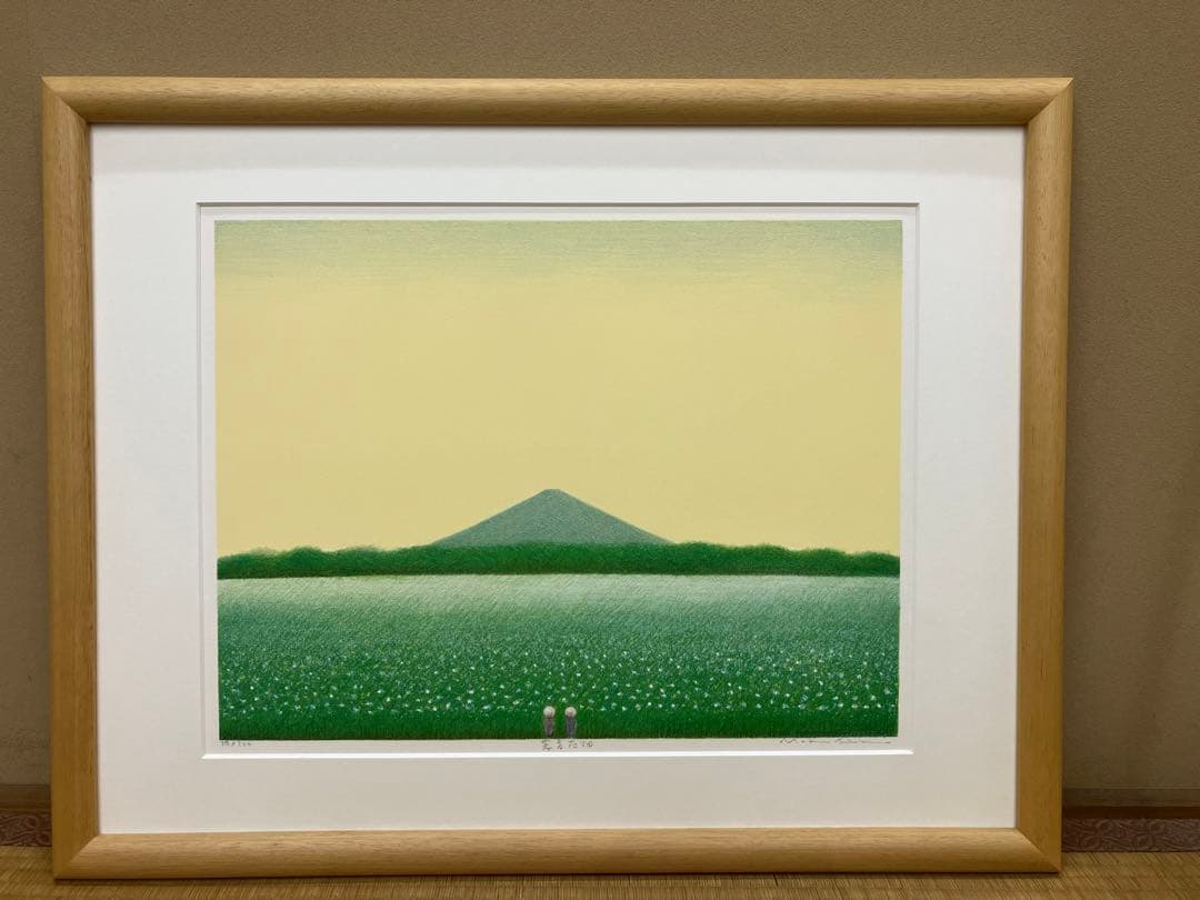 府川 誠 「蕎麦花畑」シルクスクリーン サイン入り 50/300