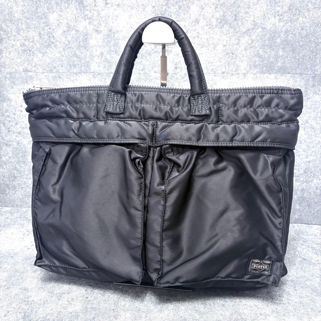 美品✨PORTER ポーター TANKER ショートヘルメットバッグ 黒