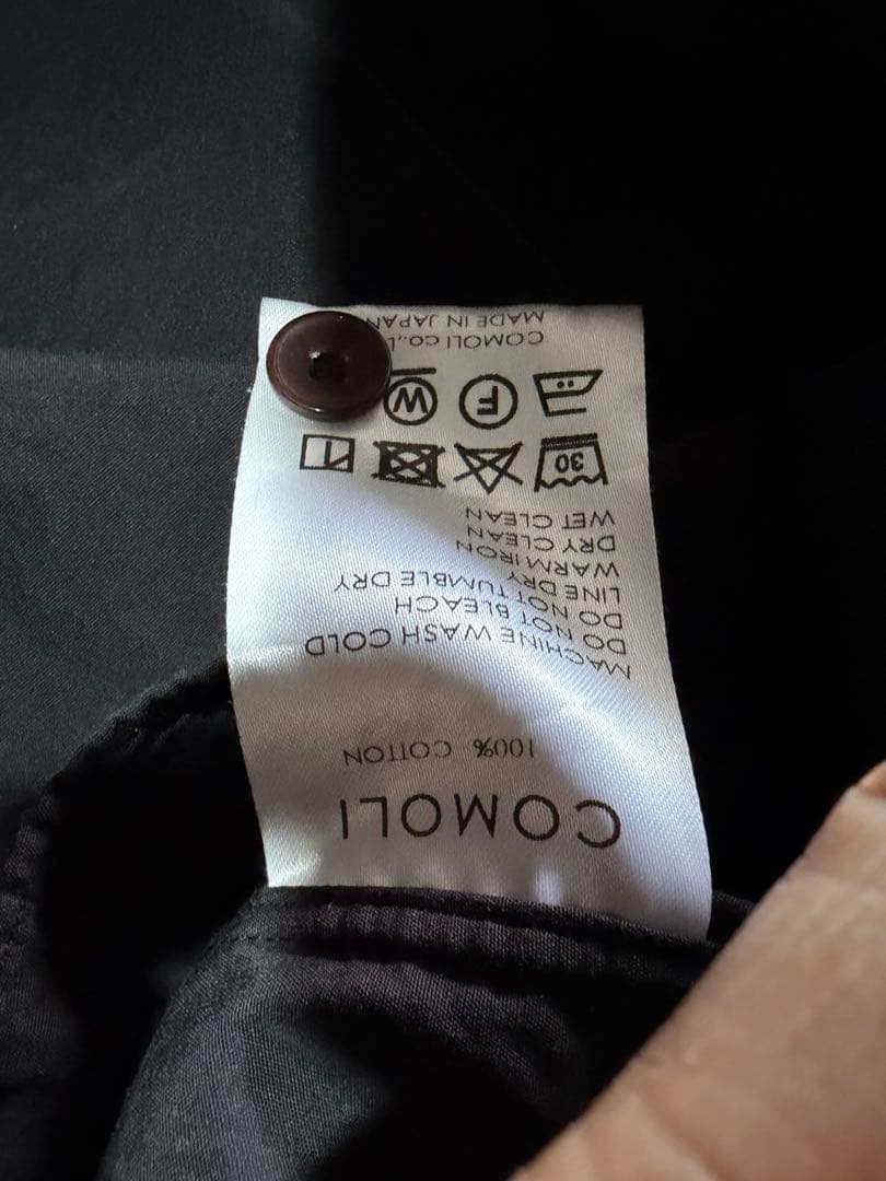 本店限定 COMOLI コモリシャツ ブラック サイズ2 旧型 - メルカリ