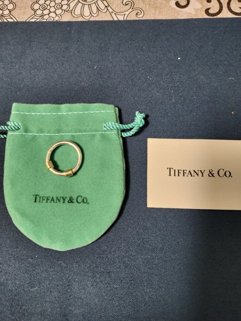TIFFANY SILVER 750 バンドウィズワイヤーリング #7