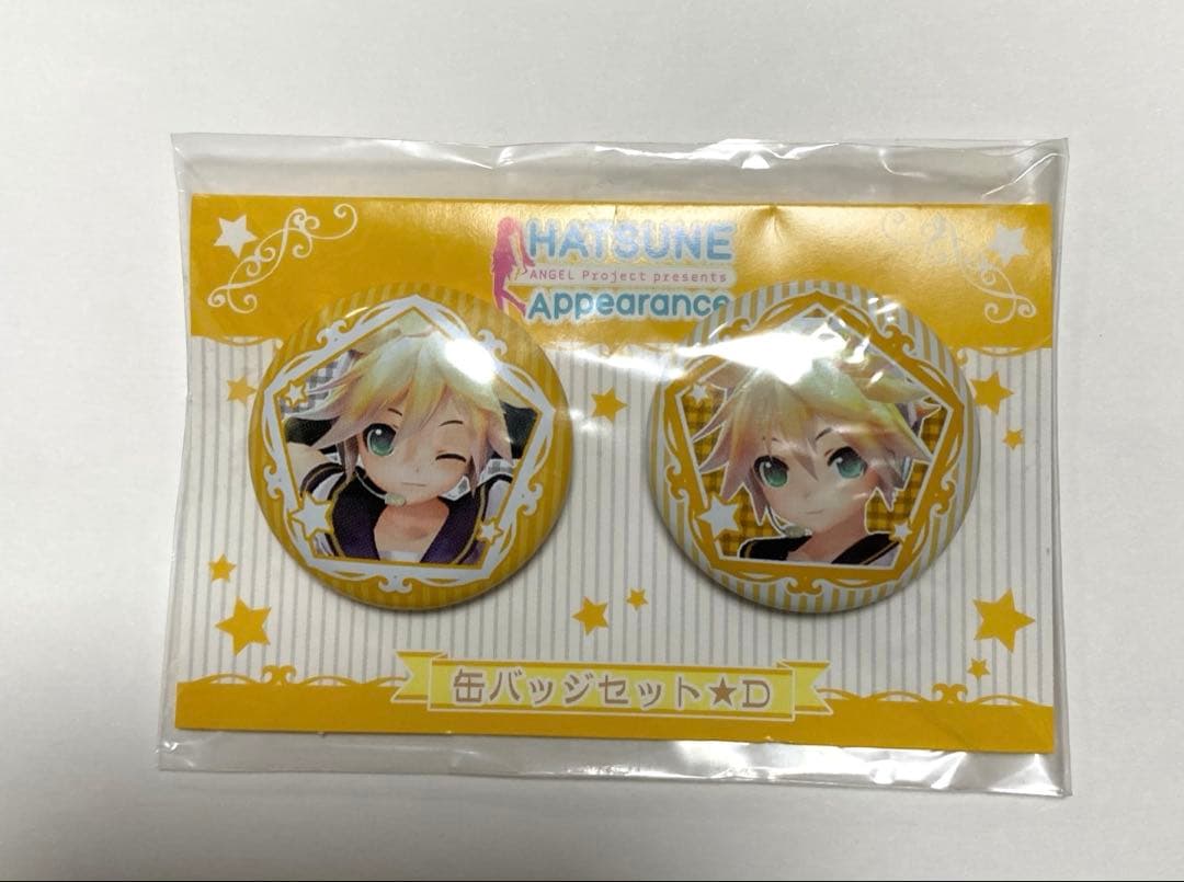 希少 初音ミク 鏡音レン 缶バッジ セットD 夏祭初音鑑 新品未開封品