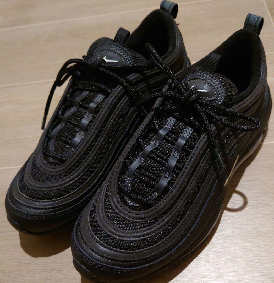 ナイキ エアマックス97 ブラック ホワイト アンスラサイト 25cm 黒