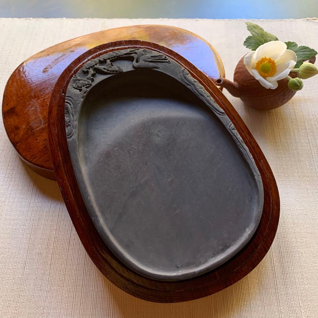 使い勝手良し♡古風なデザイン端渓硯