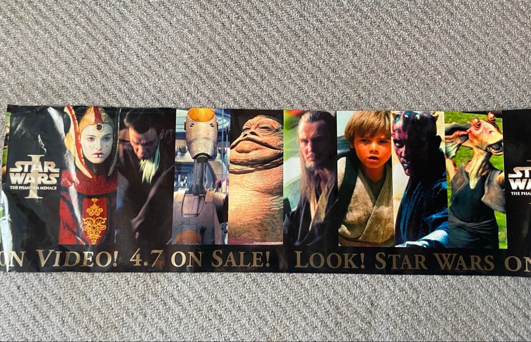 【激レア非売品】スターウォーズ EP1 公開当時店舗販売促進ペーパーバナー YOKOHAMA MINATOMIRAI WINTER HOLIDAY 2024₋2025」スター・ウォーズ