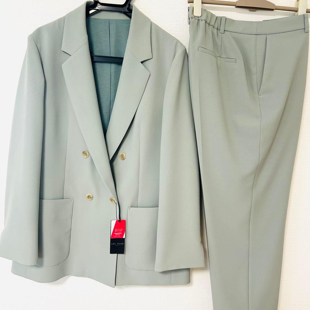 【タグ付】AOKI＆Oggiコラボ　ダブルジャケット テーパードパンツ