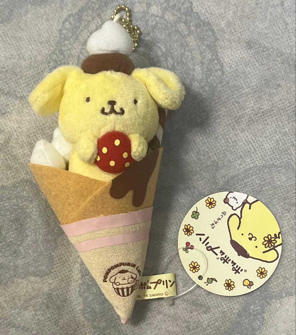セール中❗️【新品・タグ付き】ポムポムプリン　原宿クレープ　マスコット