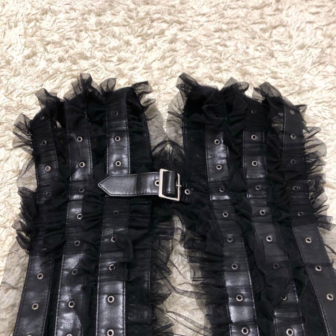 ノワールケイニノミヤ 革レースフリルハーネス Sサイズ 黒 - メルカリ