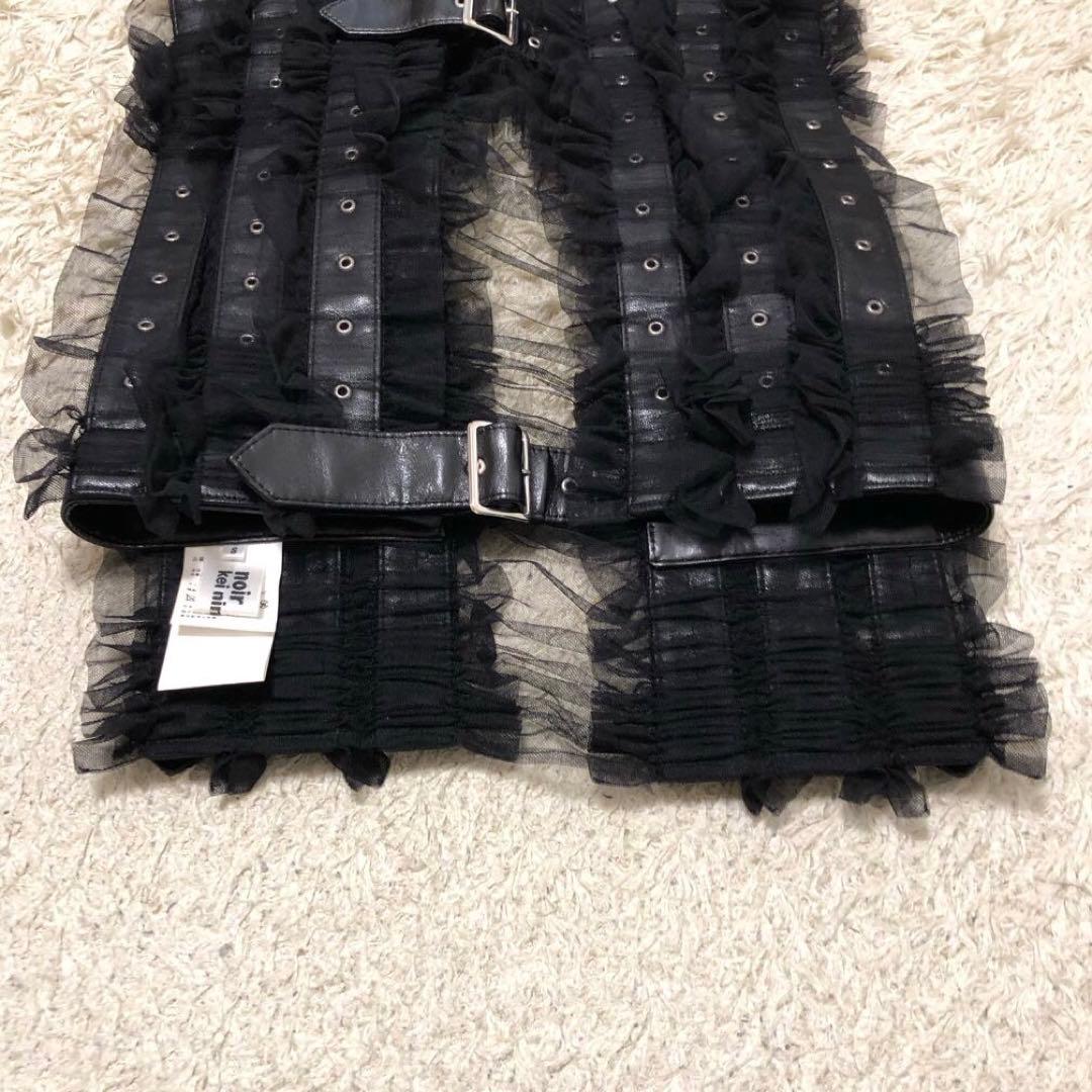 ノワールケイニノミヤ 革レースフリルハーネス Sサイズ 黒 - メルカリ