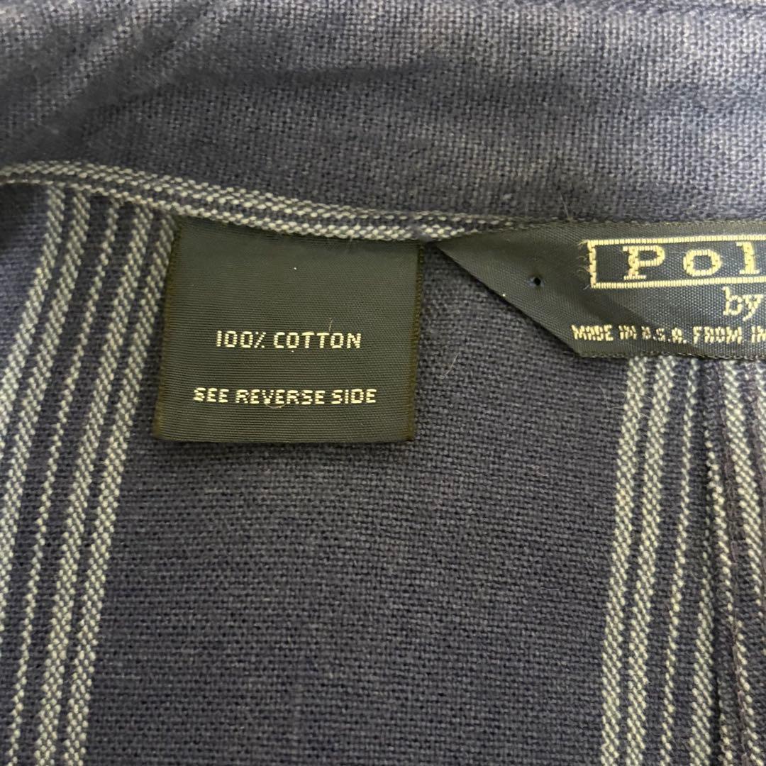 目玉商品 90's ポロラルフローレンUSA製デニムハンティングジャケット