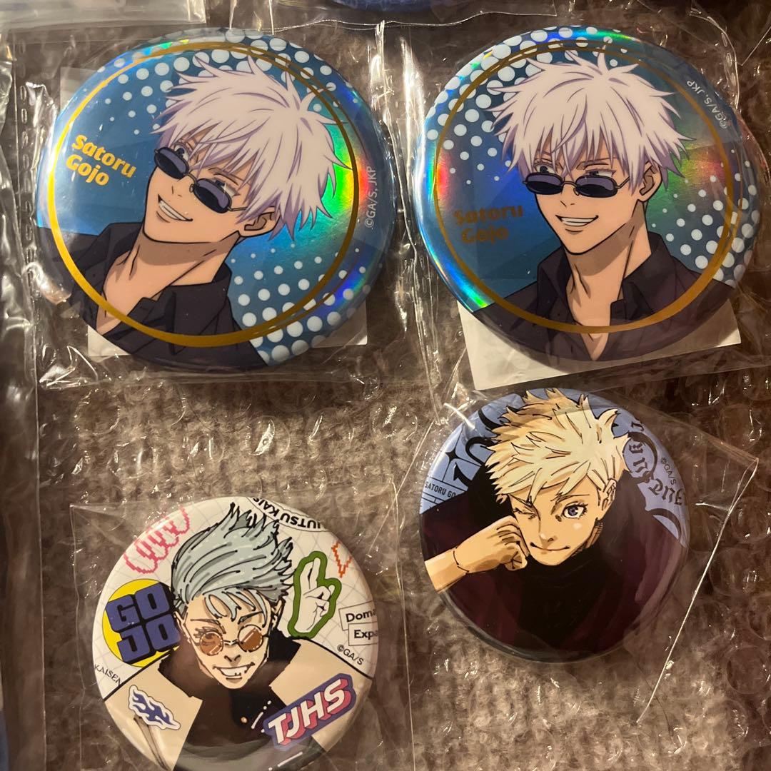 呪術廻戦 五条悟 まとめ売り10点 缶バッジ セガラッキーくじ ジャンプ