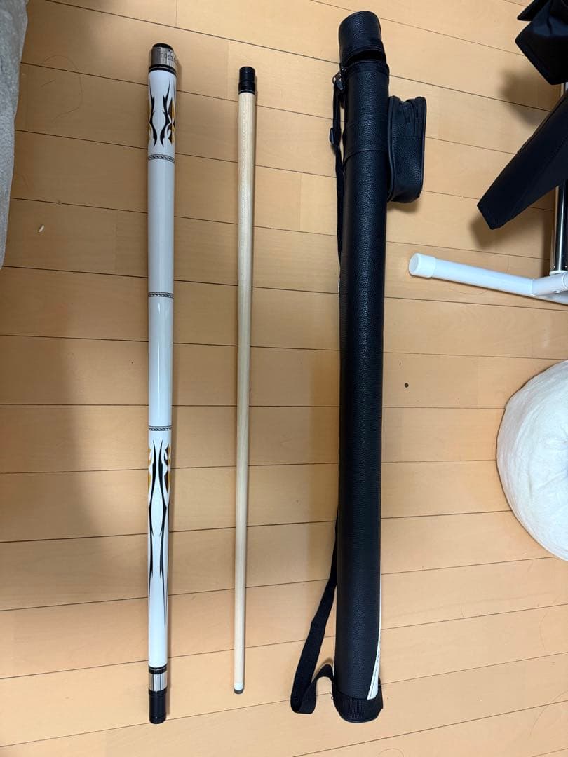 ビリヤードキュー ホワイト/ブラック ケース付き 3_000000006342.jpg?1724380162