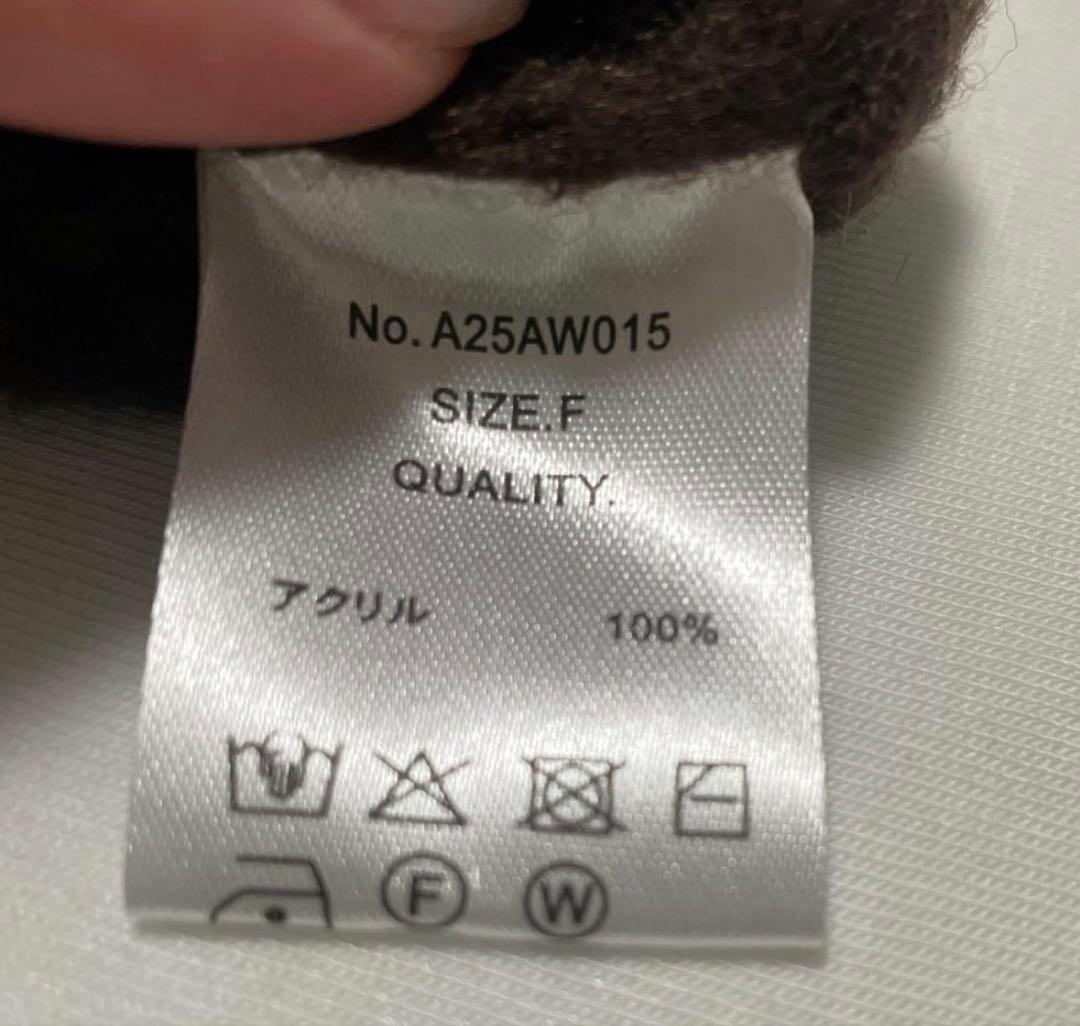 Andequal asymmetry fringe knit - メルカリ