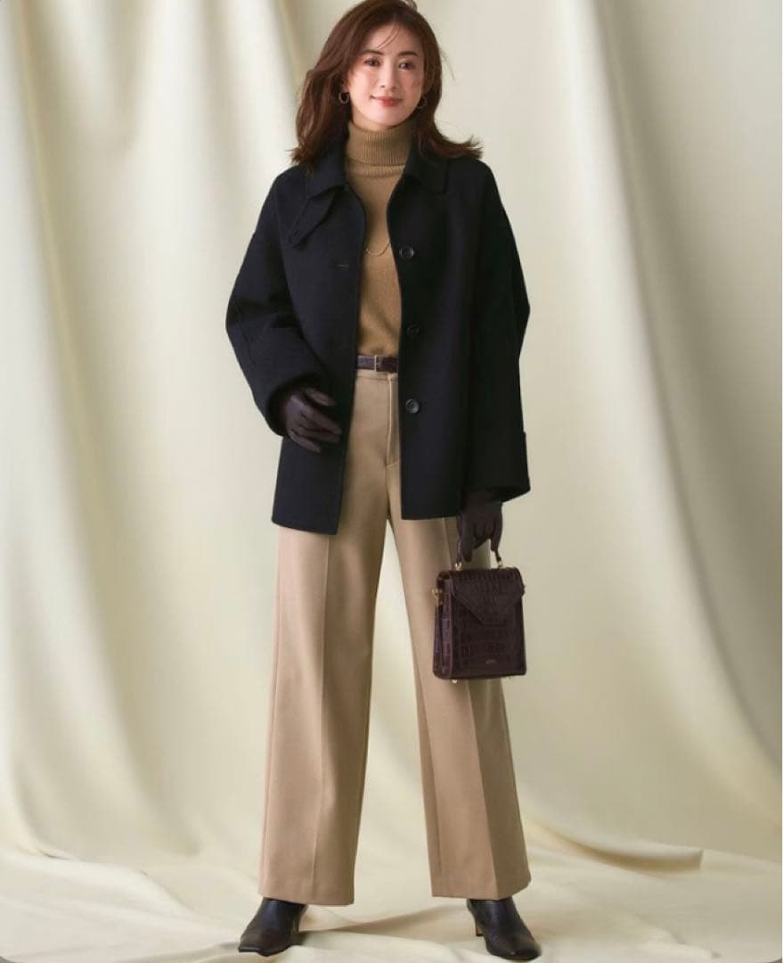 今季完売　【VERY掲載】MANTECOPure リバー ステンカラーコート