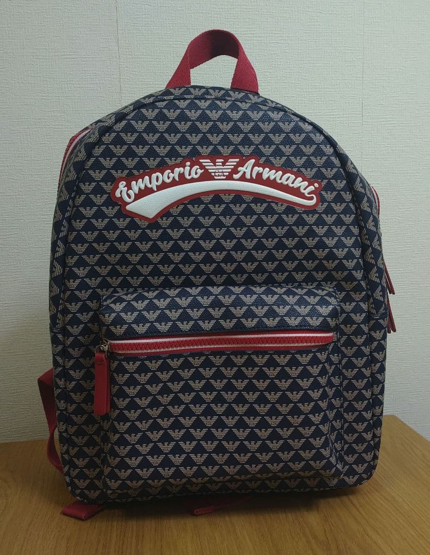 Emporio Armani リュック ネイビー/レッド