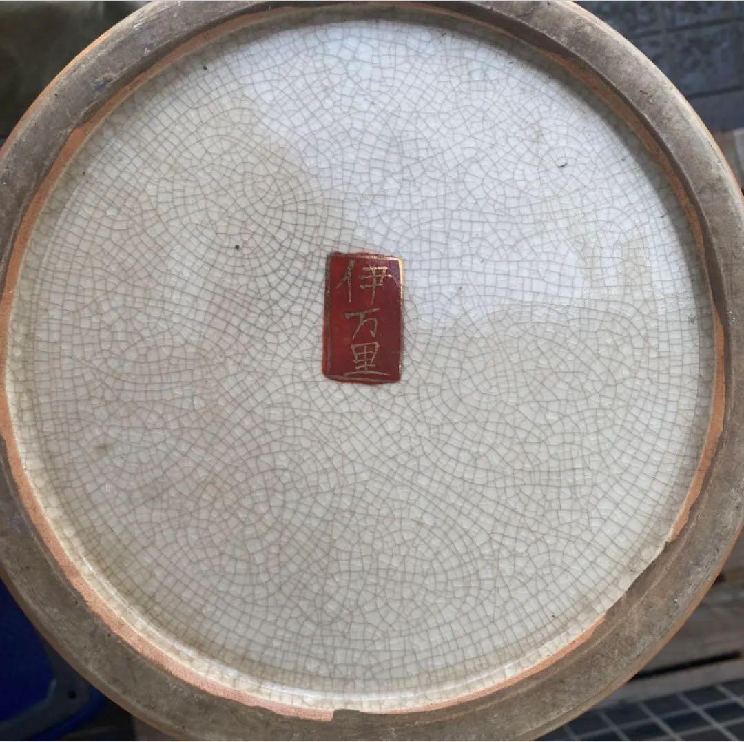 伊万里焼 大花瓶 壺 金襴手 花鳥文 骨董品 稀少 高さ76cm 狛犬 - メルカリ