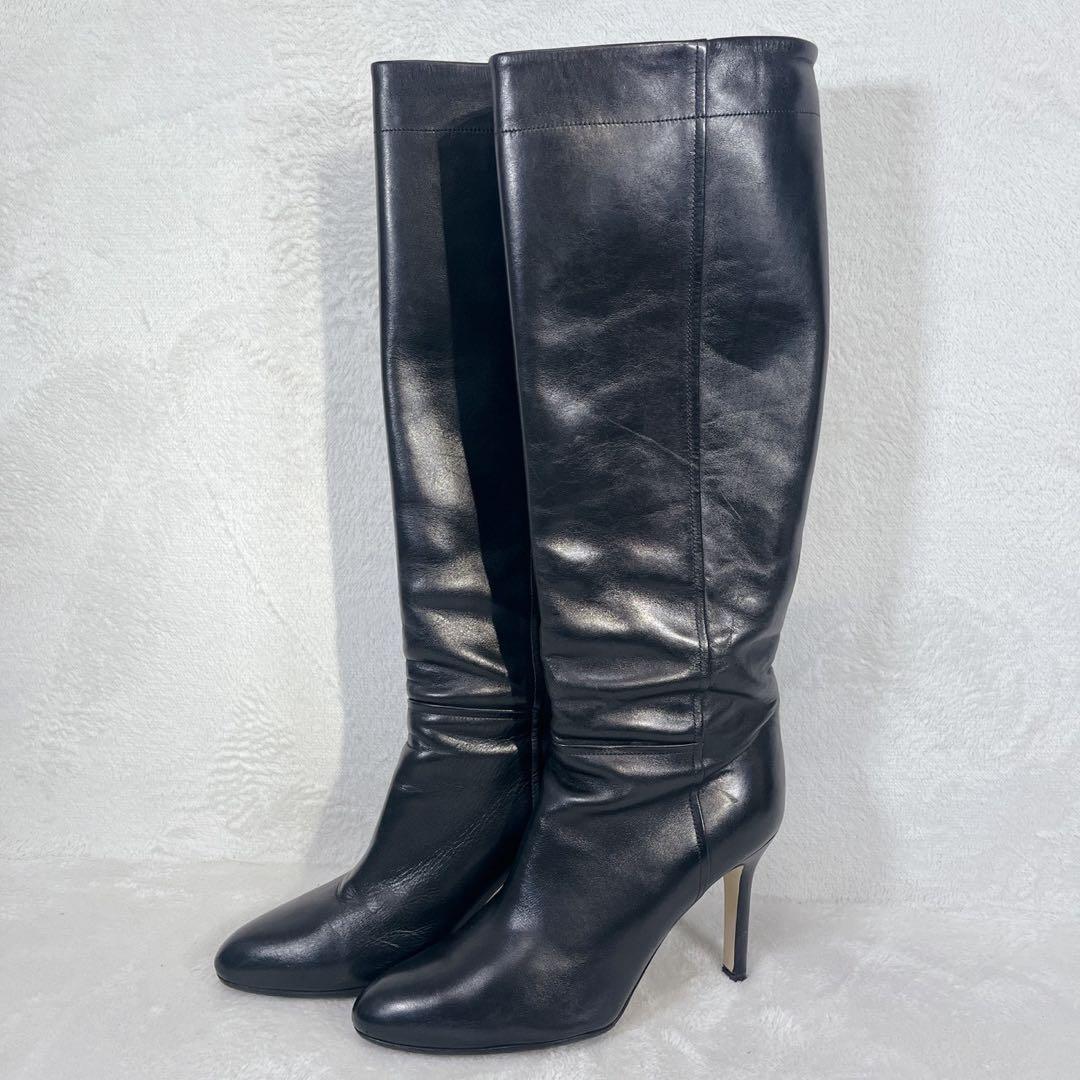 定価13万❗️ペリーコ METRO ロングブーツ 8cm BLACK 38