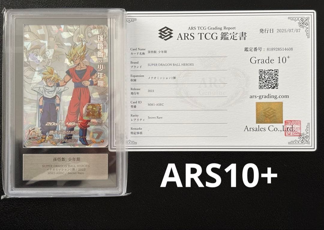 【ARS10+(最高評価)鑑定書付】 孫悟飯:少年期　MM1-ASEC