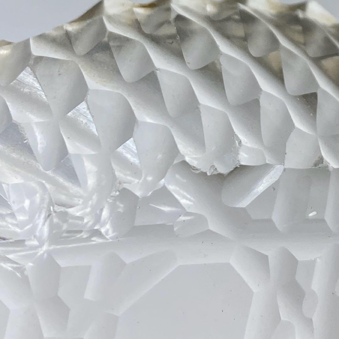 専用江戸後〜明治初期 ギヤマン手彫切子ハンドカット皿 10客 共箱直径