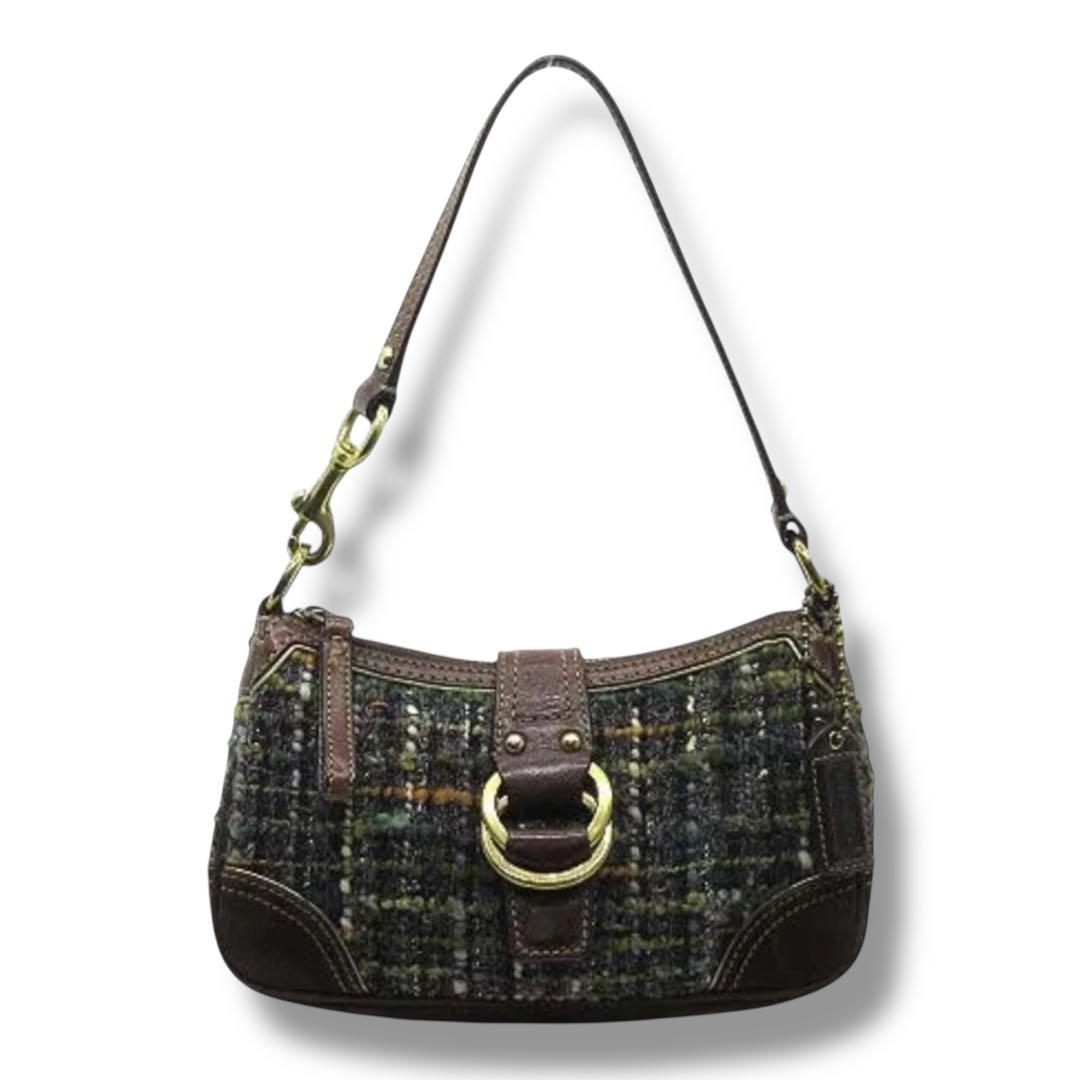 バッグ Vintage Coach Soho Bag Tweed shoulder Vintage Coach 8F15 Soho Tweed Shoulder Bag – Thanks it's Vintage