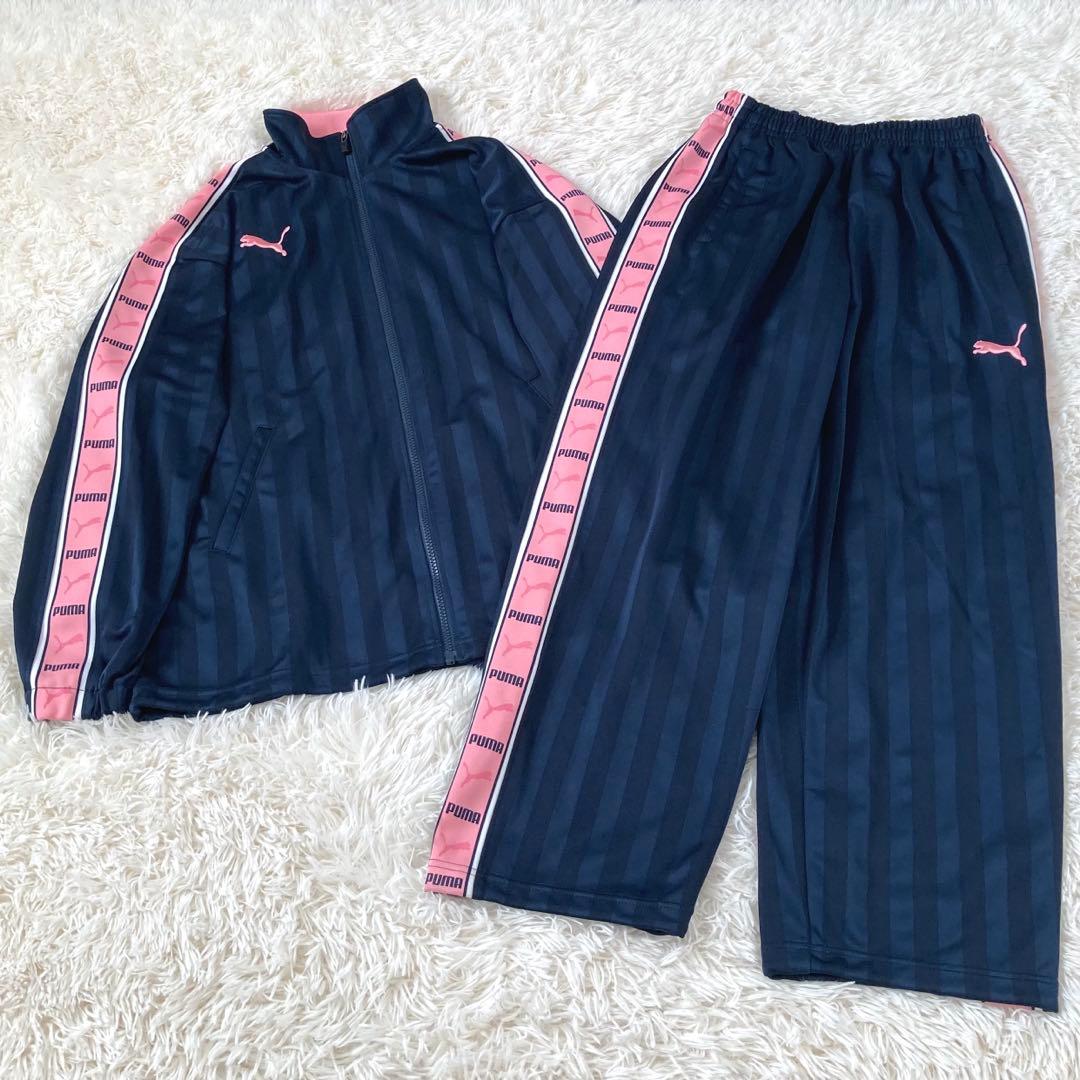 PUMA プージャ　ピンク　ジャージ　上下セットアップ　y2k 廃盤品 PUMA ピンク ジャージ上下セット Y2K プージャー 平成 廃盤 ジャージ
