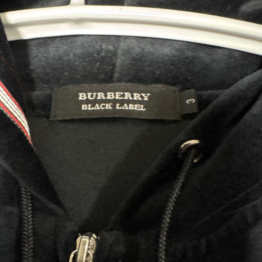 BURBERRY BLACK LABELフリースフルジップ ブルゾン サイズ2