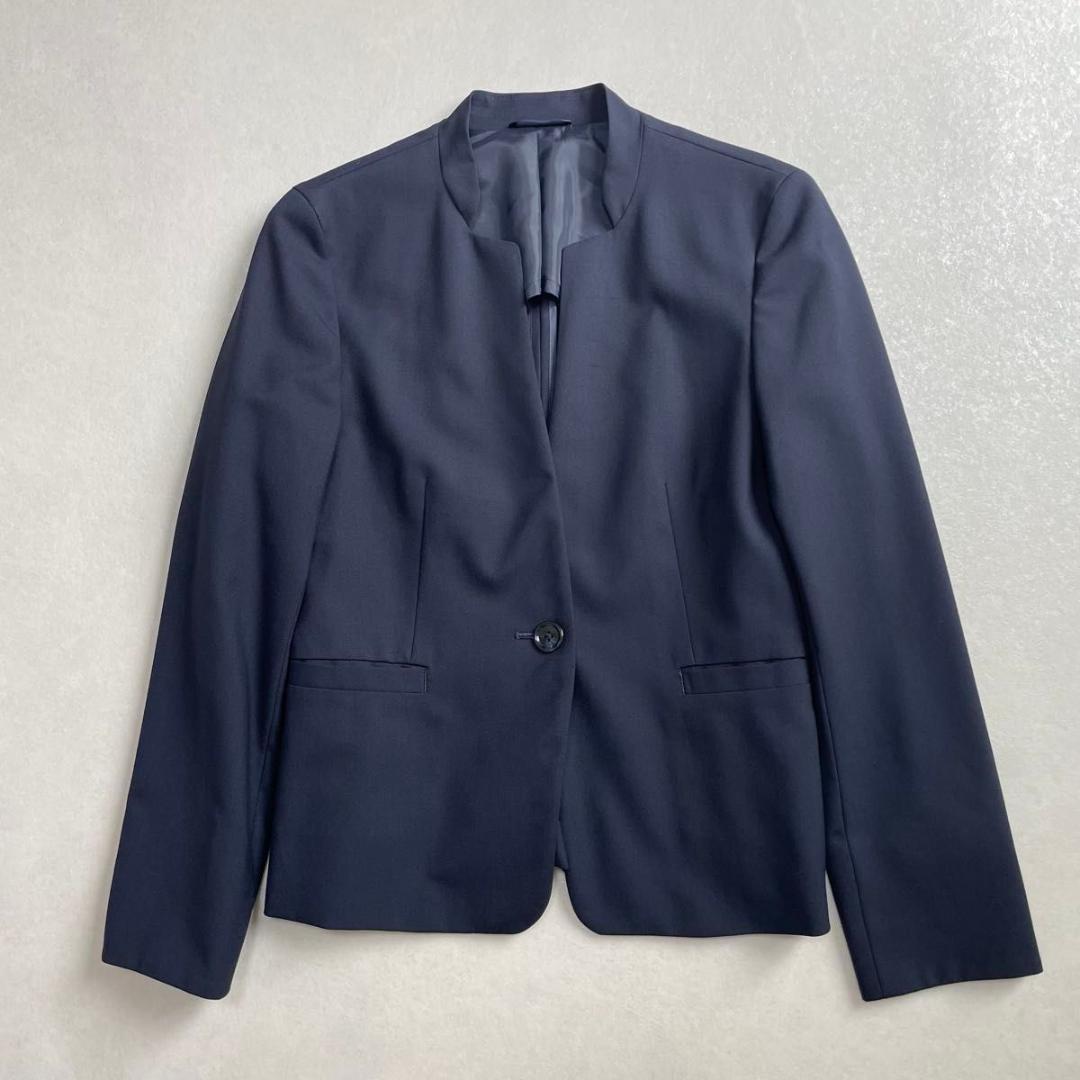 美品 アンカーウーマン ノーカラージャケット スカートスーツ 9号