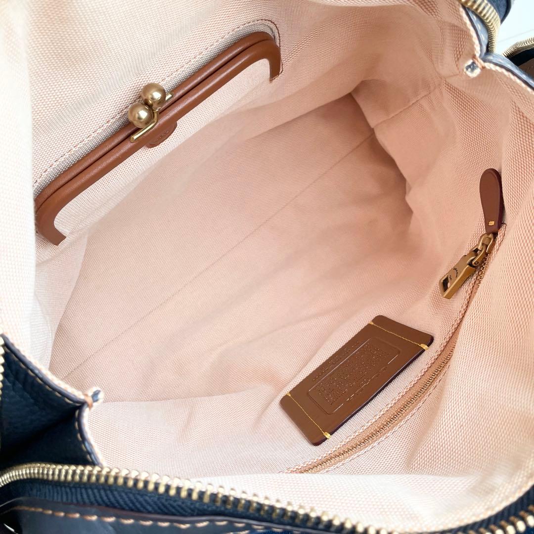 コーチ ローグ Rogue ティーローズ ハンドバッグ デニム 激レア 日本