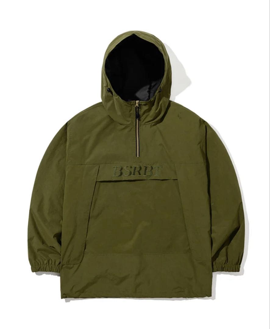 新品未使用品 ビエスラビット スノボ ウェア ジャケット カーキ色 グリーン BSRABBIT ビーエスラビット PATCHED UTILITY HOODED JK スノーボード