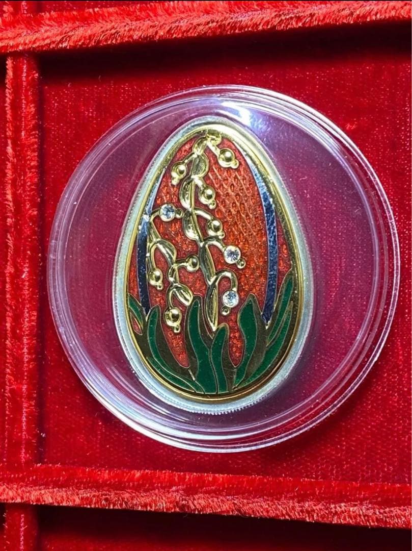 2013年 クック諸島 プルーフ銀貨 インペリアルエッグ カラーリング