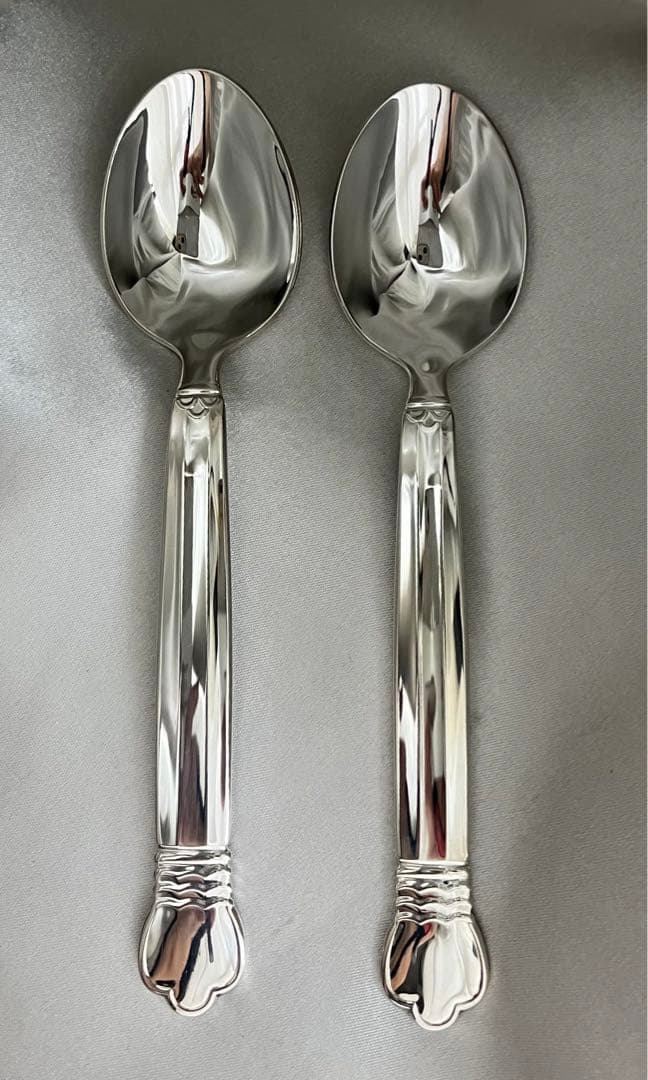 【未使用】純銀★稀少品ロイヤルコペンハーゲン　ストロイエ　ディナースプーン