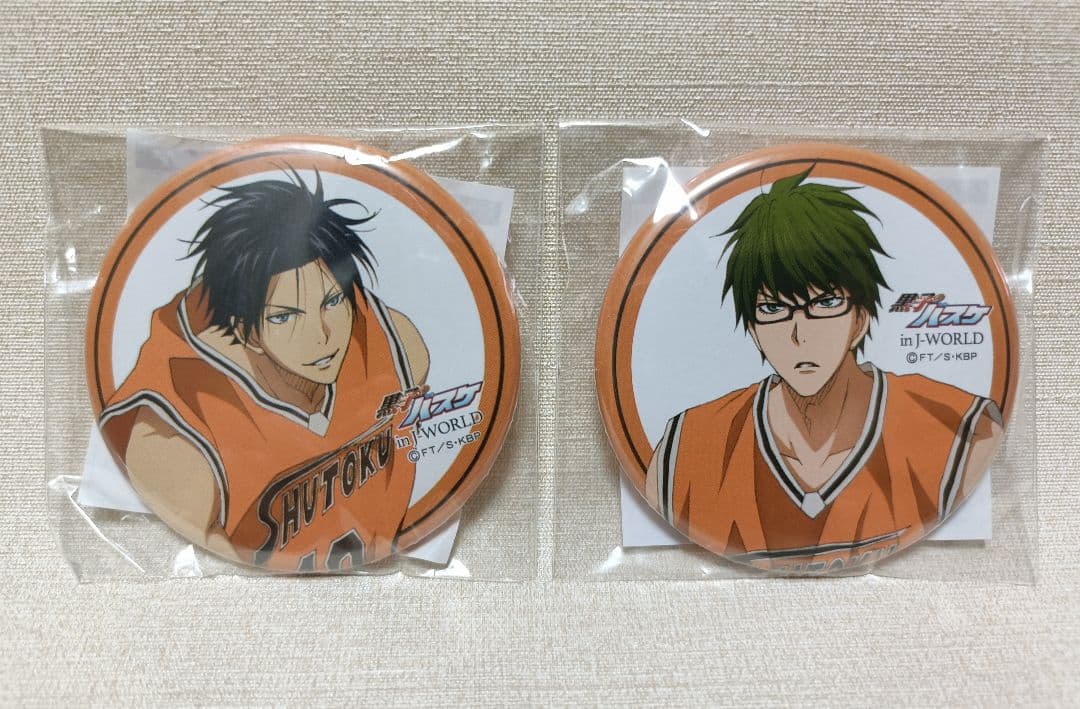 黒子のバスケ 缶バッジ J-WORLD 緑間真太郎＆高尾和成 - メルカリ